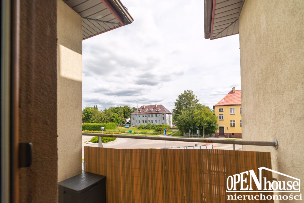 Widok z okna mieszkania na sprzedaż w Białogardzie