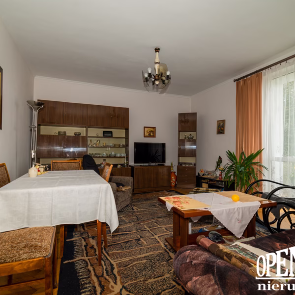Salon z balkonem – 3-pokojowe mieszkanie na sprzedaż Białogard 1 Maja | Open House Białogard