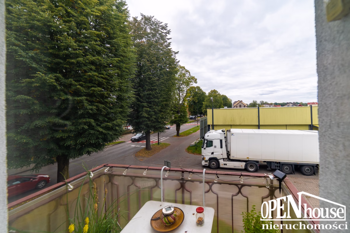 Balkon z salonu – mieszkanie na sprzedaż Białogard 1 Maja, 1 piętro