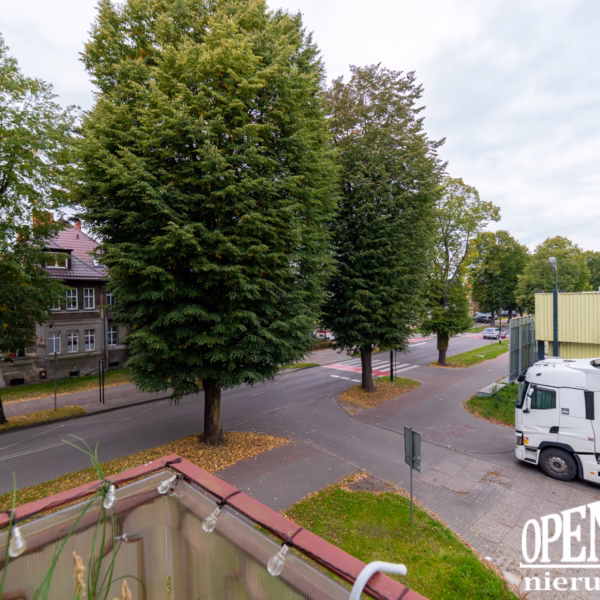 Balkon z salonu – mieszkanie na sprzedaż Białogard 1 Maja, 1 piętro
